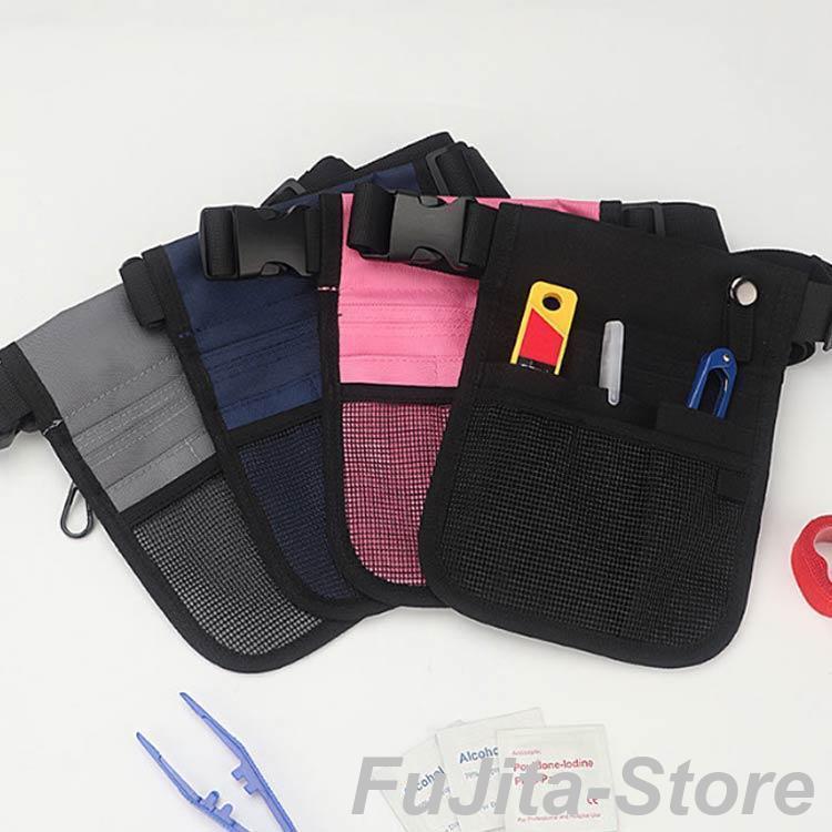 ウエストポーチ 作業用 ナースポーチ エプロンバッグ小物収納 保育 病院 介護 ウエストバッグ 作業ポーチ ベルトポーチ ナースポシェット | ブランド登録なし | 04