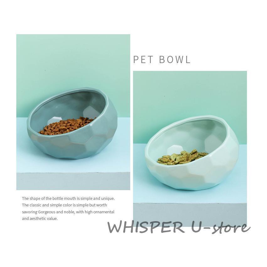 ペット食器 陶器 おしゃれ 猫 犬 フードボウル 皿 可愛い 食事 餌入れ 水入れ 台 犬 猫 食器 給水器 給餌器 食べやすいフードボウル エサ入れ | ブランド登録なし | 02