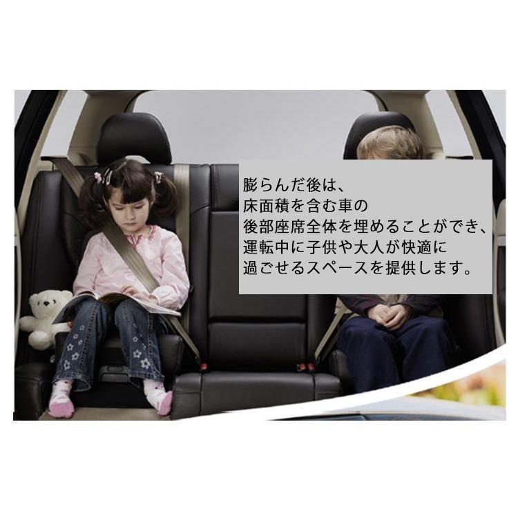 隙間埋め 車中泊マット エアークッション 車載 スペースクッション ペット対応 後部座席で足が伸ばせる 仮眠 ドライブベッド 電動空気入れ付属 仮眠 | ブランド登録なし | 09