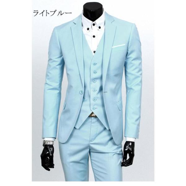 タキシード 結婚式 パーティー メンズ スーツ 3ピーススーツ フォーマル スーツ 3点セットスーツ 通勤 面接 就職活動 無地 8色 高品質 | ブランド登録なし | 08