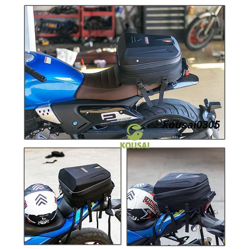 バイク用 シートバック 大容量 28L 拡張機能あり バイク シートバッグ ツーリング用 バッグ 撥水 防水 耐久性 ツーリングバッグ 耐傷 | ブランド登録なし | 15
