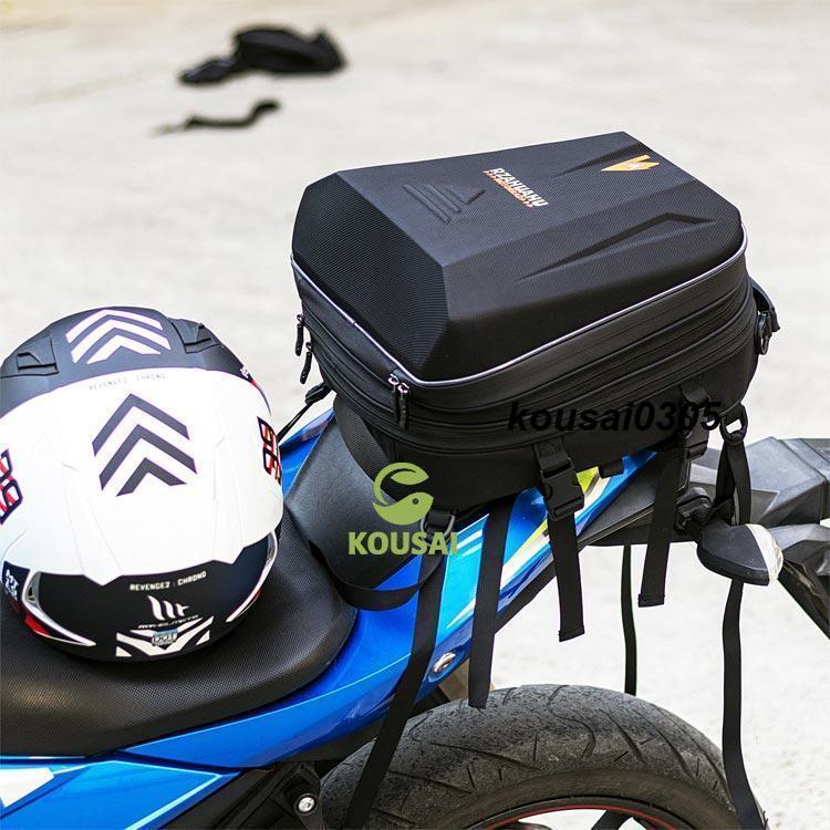 バイク用 シートバック 大容量 28L 拡張機能あり バイク シートバッグ ツーリング用 バッグ 撥水 防水 耐久性 ツーリングバッグ 耐傷 | ブランド登録なし | 01