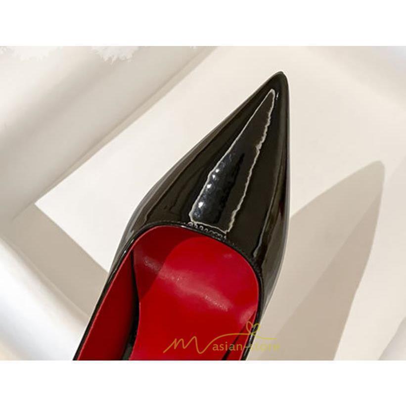 ハイヒール パンプス ピンヒール 黒 レディースパンプス エナメル ヒール 6cm 8cm 10cm 大きい 小さい サイズ 疲れない 歩きやすい 疲れにくい 使いやすい | ブランド登録なし | 11