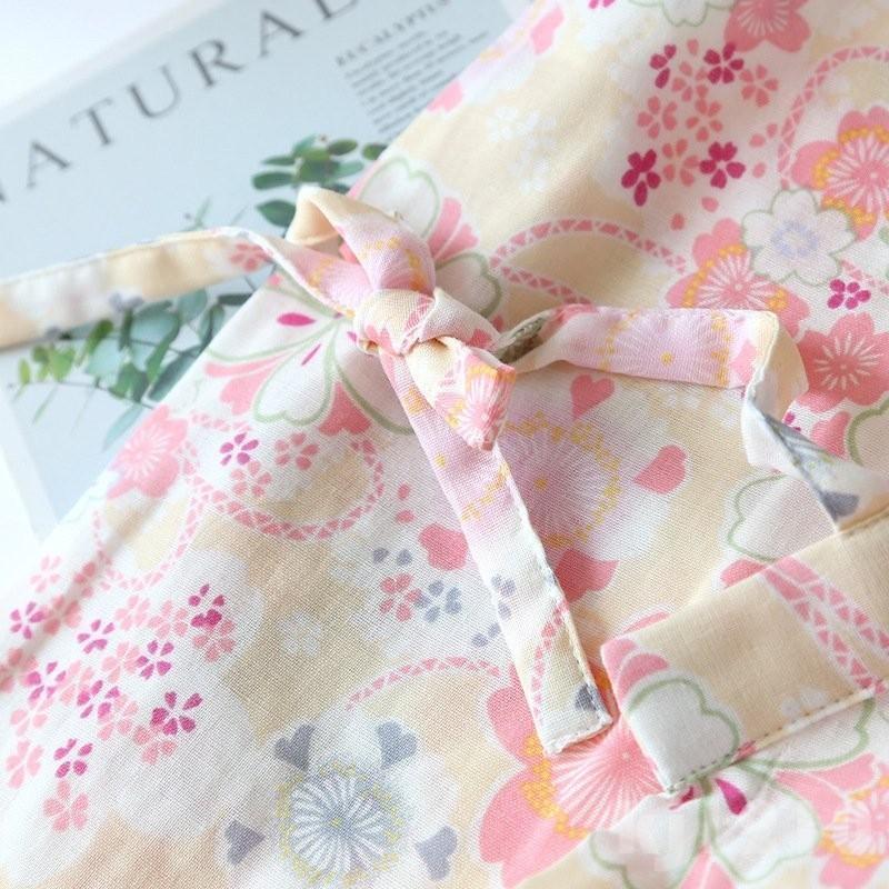 おやすみ甚平パジャマレディース夏綿半袖ダブルガーゼ綿甚平パジャマ桜柄夏入院大人用大きいサイズショットパンツルームサプリ30代40代20代 | ブランド登録なし | 10