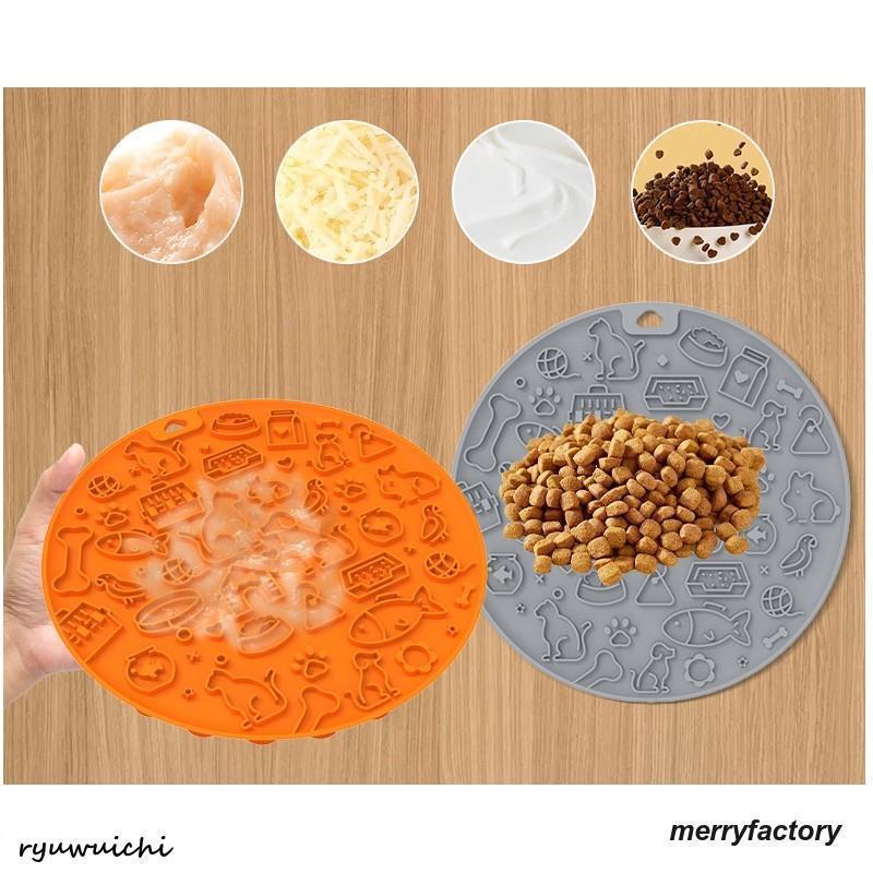 リックパッド 舐めるパッド フードプレート ペット食器 シリコン 吸盤 ペット用品 犬 猫 ドッグ 気晴らし 気を逸らす なめる ぺろぺろ ペロペロ | ブランド登録なし | 05