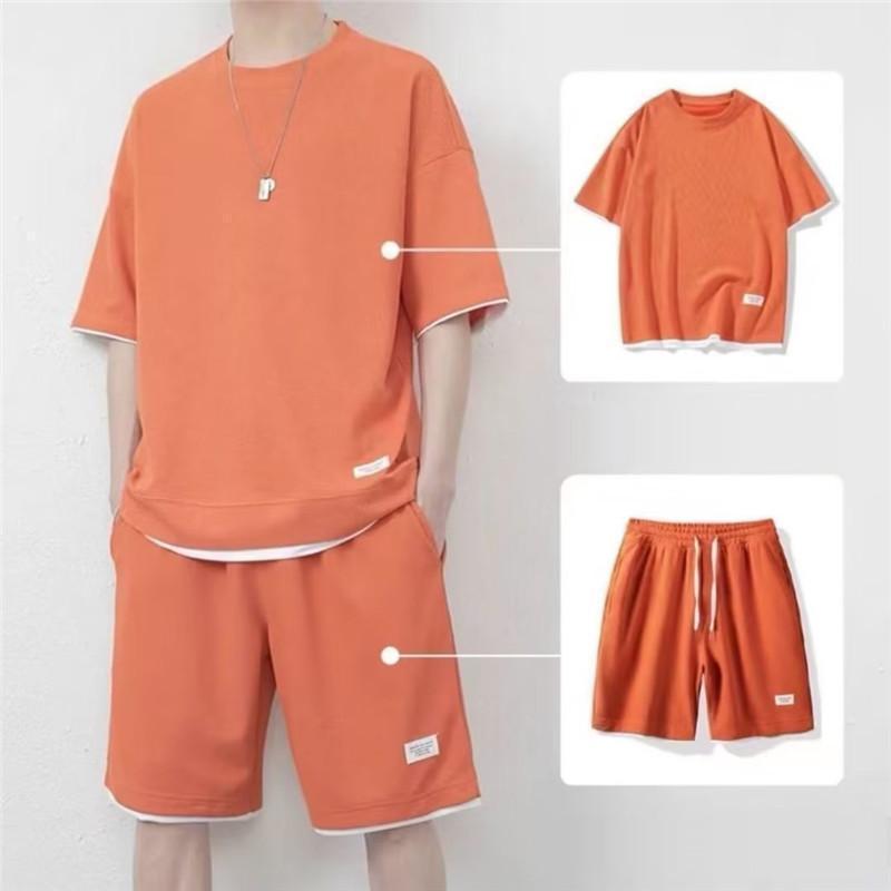セットアップ 上下セット メンズ 夏 Tシャツ ショートパンツ ハーフパンツ カジュアル ひんやり 父の日 部屋着 ゆったり 快適 涼しい | ブランド登録なし | 13
