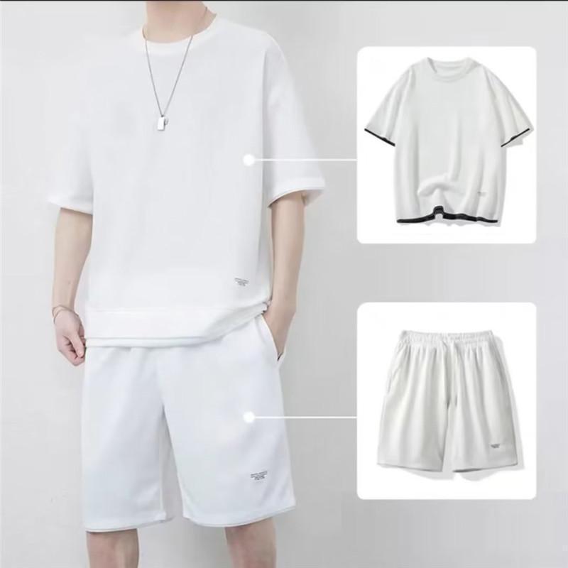 セットアップ 上下セット メンズ 夏 Tシャツ ショートパンツ ハーフパンツ カジュアル ひんやり 父の日 部屋着 ゆったり 快適 涼しい | ブランド登録なし | 20