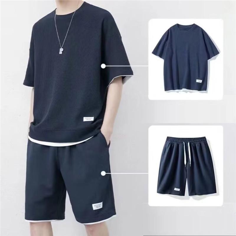 セットアップ 上下セット メンズ 夏 Tシャツ ショートパンツ ハーフパンツ カジュアル ひんやり 父の日 部屋着 ゆったり 快適 涼しい | ブランド登録なし | 03