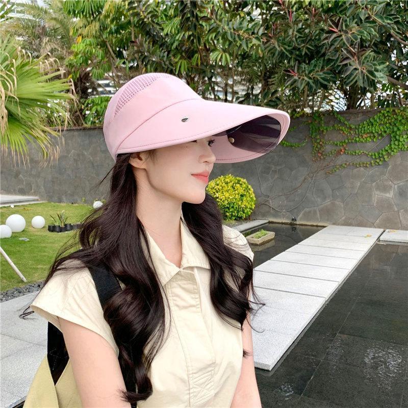 サンバイザー レディース レインバイザー つば広帽子 フェイスカバー 全顔覆う 透明 ワイド UVカット 晴雨兼用落ちない 男女兼用 | ブランド登録なし | 13