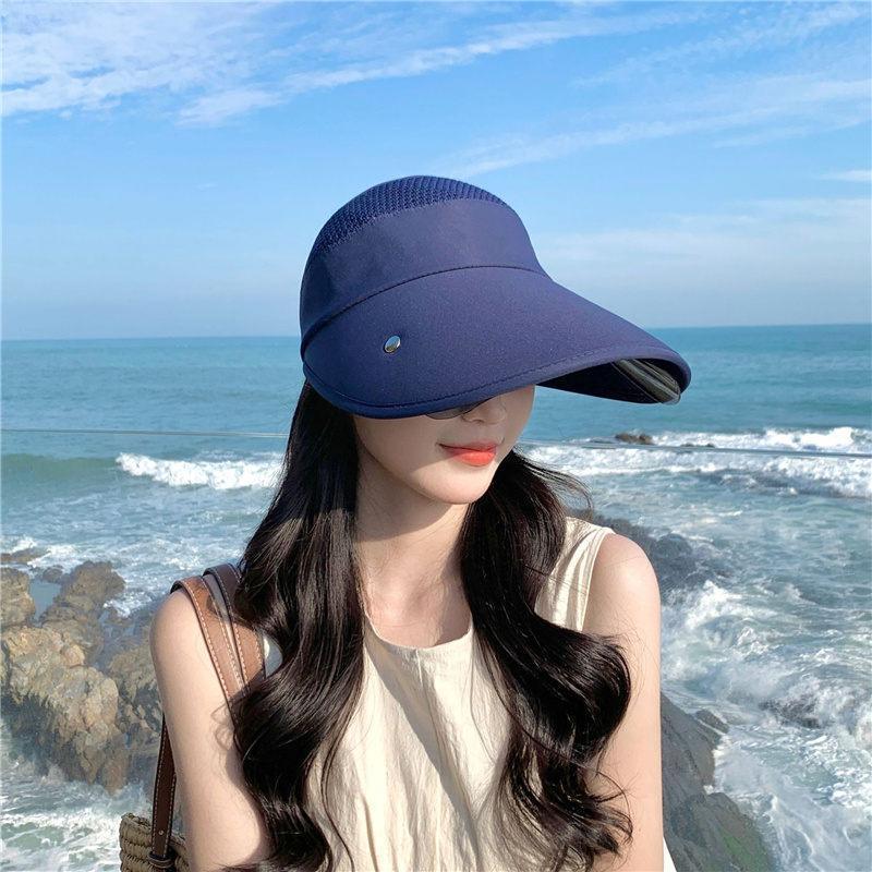 サンバイザー レディース レインバイザー つば広帽子 フェイスカバー 全顔覆う 透明 ワイド UVカット 晴雨兼用落ちない 男女兼用 | ブランド登録なし | 08