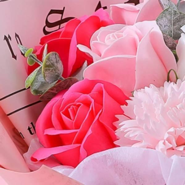 ソープフラワー 花束 プレゼント 母の日 タンディングブーケ 枯れない花 造花 ブーケ 石鹸の花 バラ カーネーション ひまわり おしゃれ 記念日 | ブランド登録なし | 03