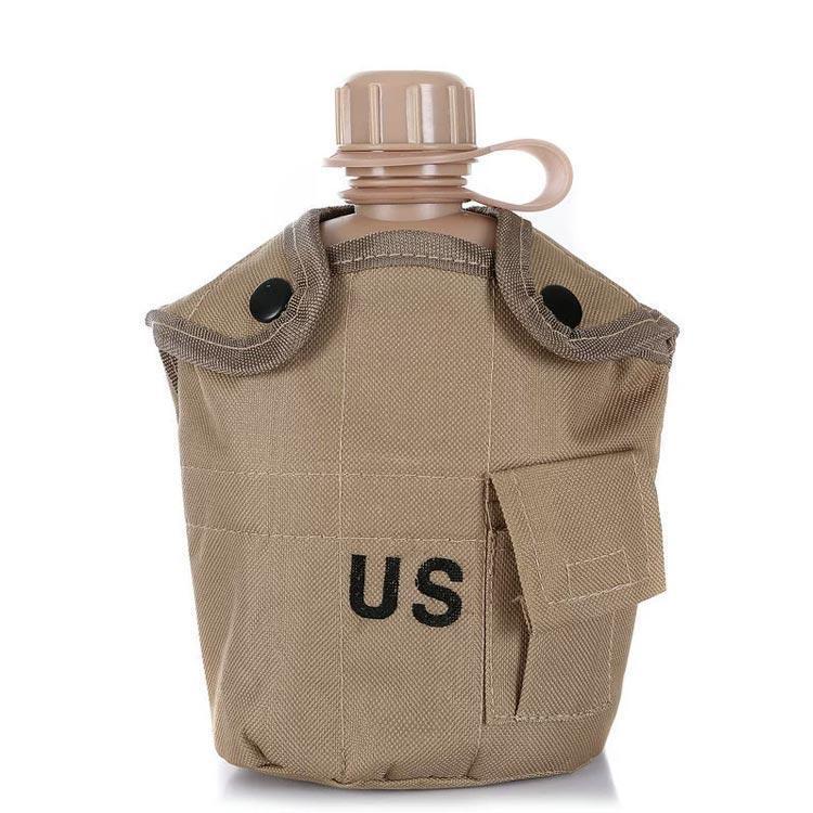 ミリタリー水筒 調理器具セット 軍用 3点セット 野外用食器 水筒 ミリタリー水筒 カバー付き ハイキング キャンプ キャンティーンカップ 登山 遠足 | ブランド登録なし | 04
