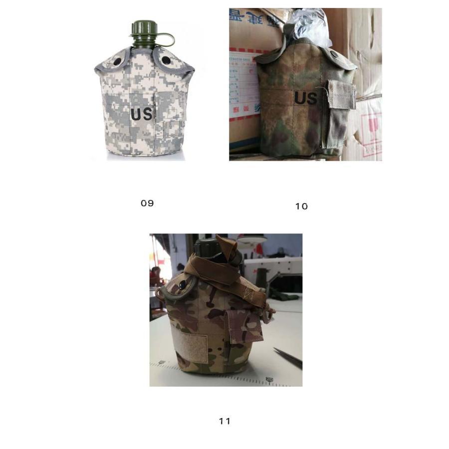 ミリタリー水筒 調理器具セット 軍用 3点セット 野外用食器 水筒 ミリタリー水筒 カバー付き ハイキング キャンプ キャンティーンカップ 登山 遠足 | ブランド登録なし | 08