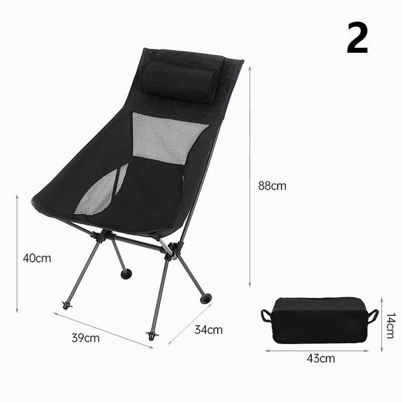 アウトドア チェア 折りたたみ 椅子 ハイバック キャンプいす 背もたれ 軽量 ソロ キャンプ chair イス 簡単組立 1人用 コンパクト 収納 バック付 | ブランド登録なし | 15