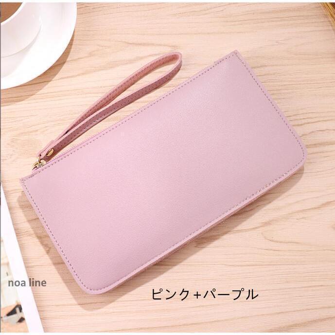 薄型 長財布 レディース 薄型長財布 シンプル 軽量 スリム 可愛い ミニ財布 小銭入れ カードケース 入れ 革 レザー サイフ コインケース おしゃれ コンパクト | ブランド登録なし | 06