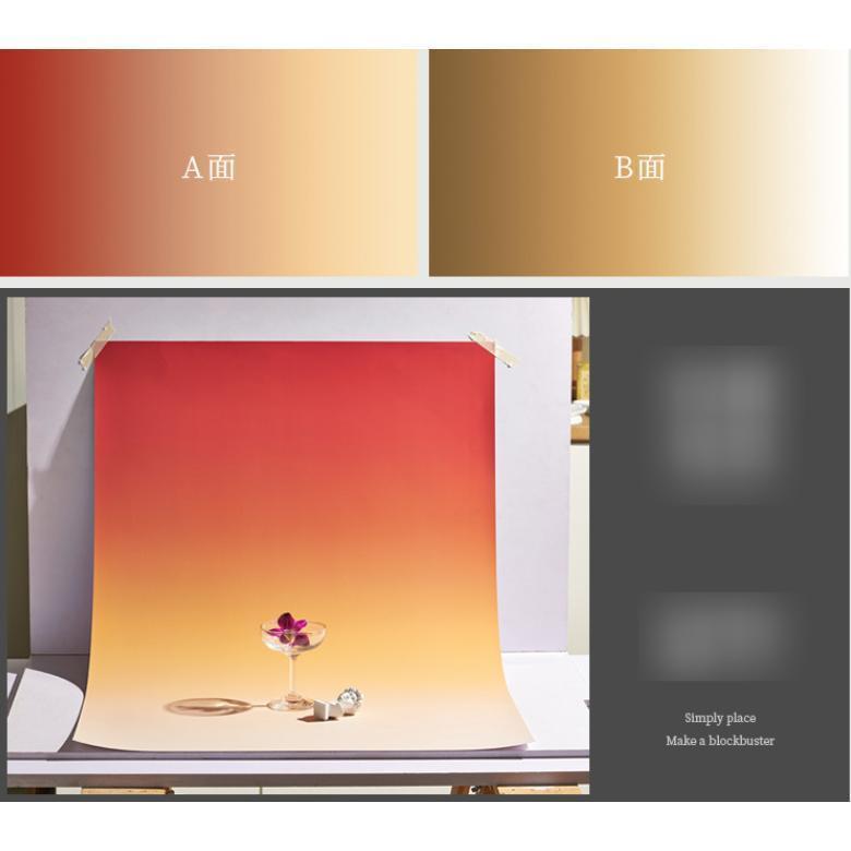 撮影用 両面背景シート 撮影シート グラデーション 57cm×87cm 商品撮影 写真 プレート 背景紙 写真撮影用 つや消し 撮影 映える 背景 | ブランド登録なし | 20