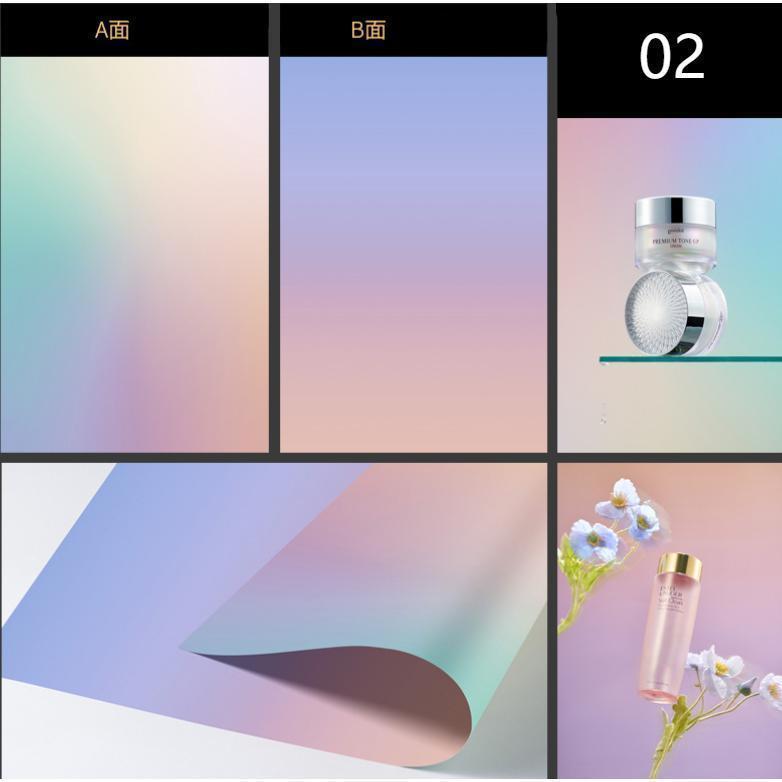 撮影用 両面背景シート 撮影シート グラデーション 57cm×87cm 商品撮影 写真 プレート 背景紙 写真撮影用 つや消し 撮影 映える 背景 | ブランド登録なし | 03