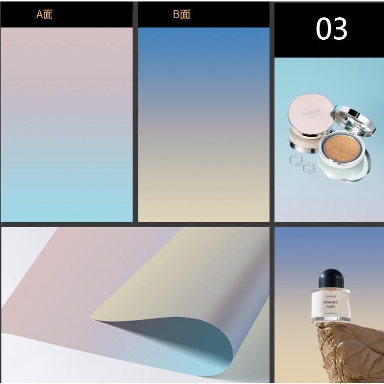 撮影用 両面背景シート 撮影シート グラデーション 57cm×87cm 商品撮影 写真 プレート 背景紙 写真撮影用 つや消し 撮影 映える 背景 | ブランド登録なし | 04