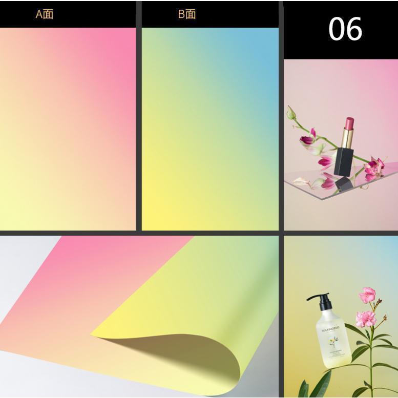 撮影用 両面背景シート 撮影シート グラデーション 57cm×87cm 商品撮影 写真 プレート 背景紙 写真撮影用 つや消し 撮影 映える 背景 | ブランド登録なし | 07