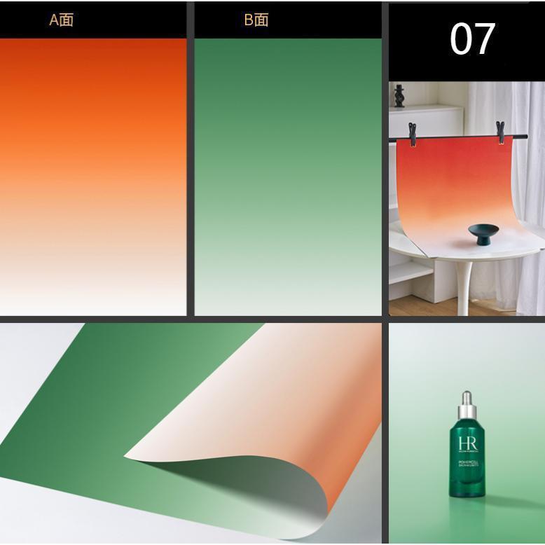 撮影用 両面背景シート 撮影シート グラデーション 57cm×87cm 商品撮影 写真 プレート 背景紙 写真撮影用 つや消し 撮影 映える 背景 | ブランド登録なし | 08