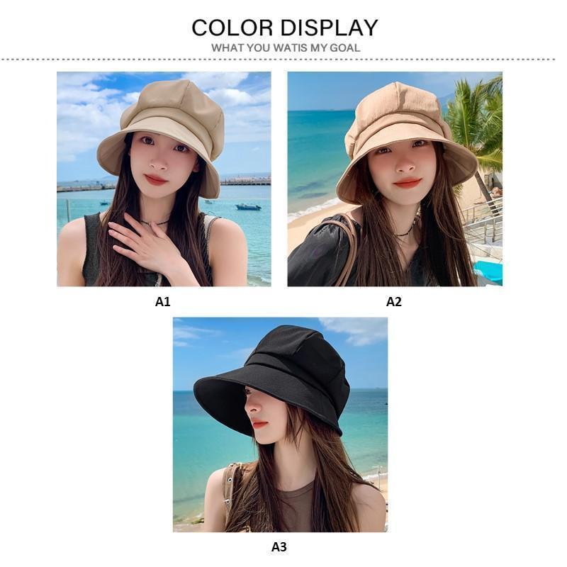 キャスケット 紫外線100％カット 帽子 レディース 折りたたみ 56-58cm UV 大きいサイズ 春 夏 春夏 日焼け防止 薄手小顔効果 | ブランド登録なし | 04