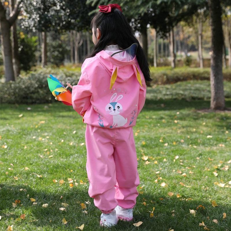 キッズ 子供用 レインスーツ 上下 レインウェア セパレート 防水 カッパ 雨合羽 合羽 雨具 95-140cm かわいい 学校行事 幼稚園 小学生 | ブランド登録なし | 11