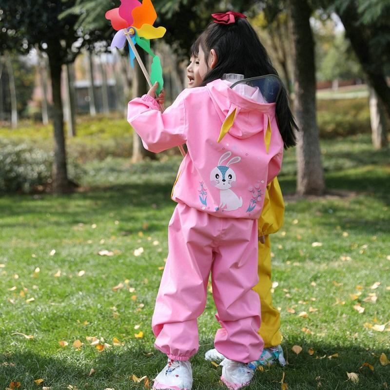 キッズ 子供用 レインスーツ 上下 レインウェア セパレート 防水 カッパ 雨合羽 合羽 雨具 95-140cm かわいい 学校行事 幼稚園 小学生 | ブランド登録なし | 12
