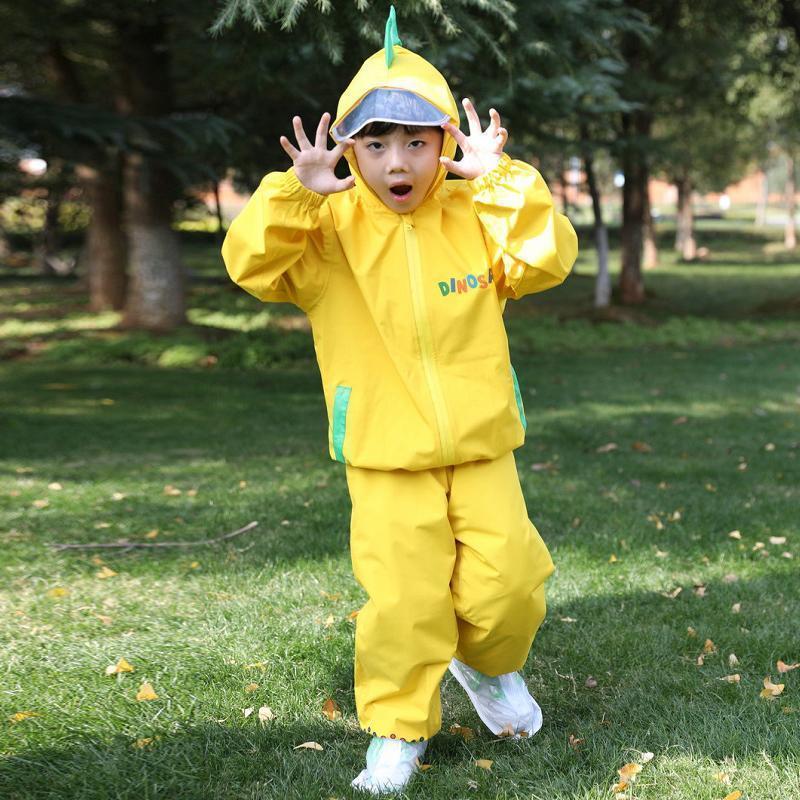 キッズ 子供用 レインスーツ 上下 レインウェア セパレート 防水 カッパ 雨合羽 合羽 雨具 95-140cm かわいい 学校行事 幼稚園 小学生 | ブランド登録なし | 14