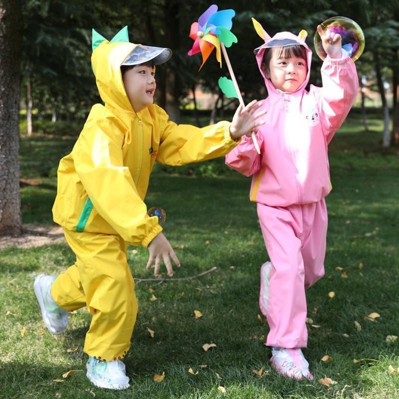 キッズ 子供用 レインスーツ 上下 レインウェア セパレート 防水 カッパ 雨合羽 合羽 雨具 95-140cm かわいい 学校行事 幼稚園 小学生 | ブランド登録なし | 08