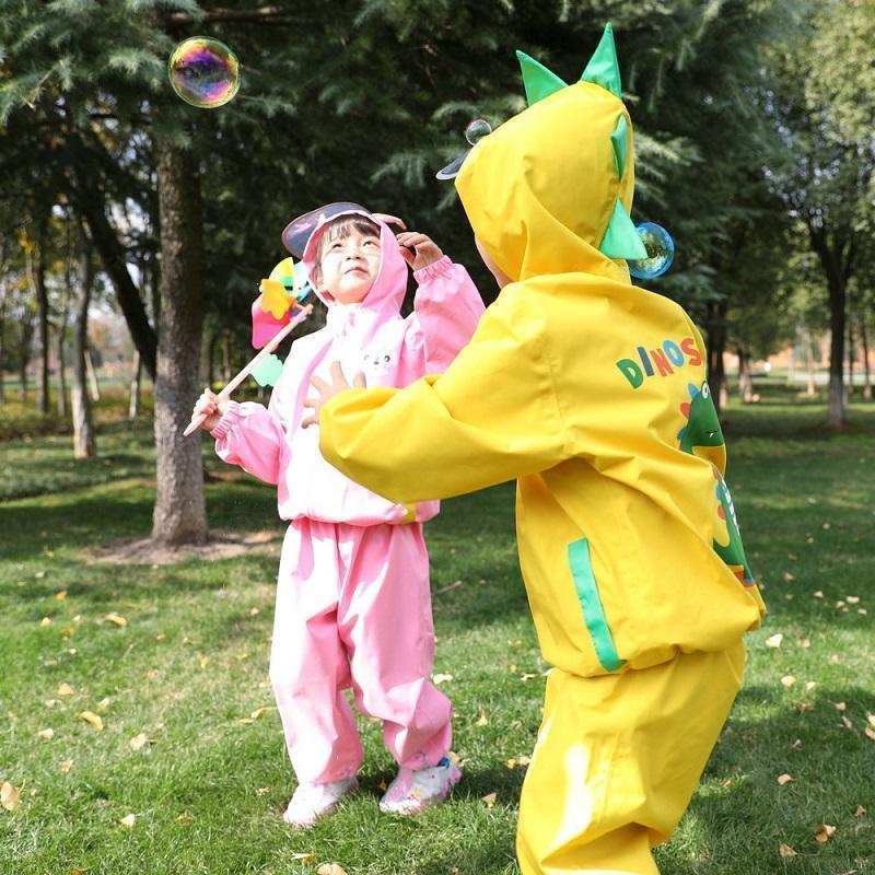 キッズ 子供用 レインスーツ 上下 レインウェア セパレート 防水 カッパ 雨合羽 合羽 雨具 95-140cm かわいい 学校行事 幼稚園 小学生 | ブランド登録なし | 09
