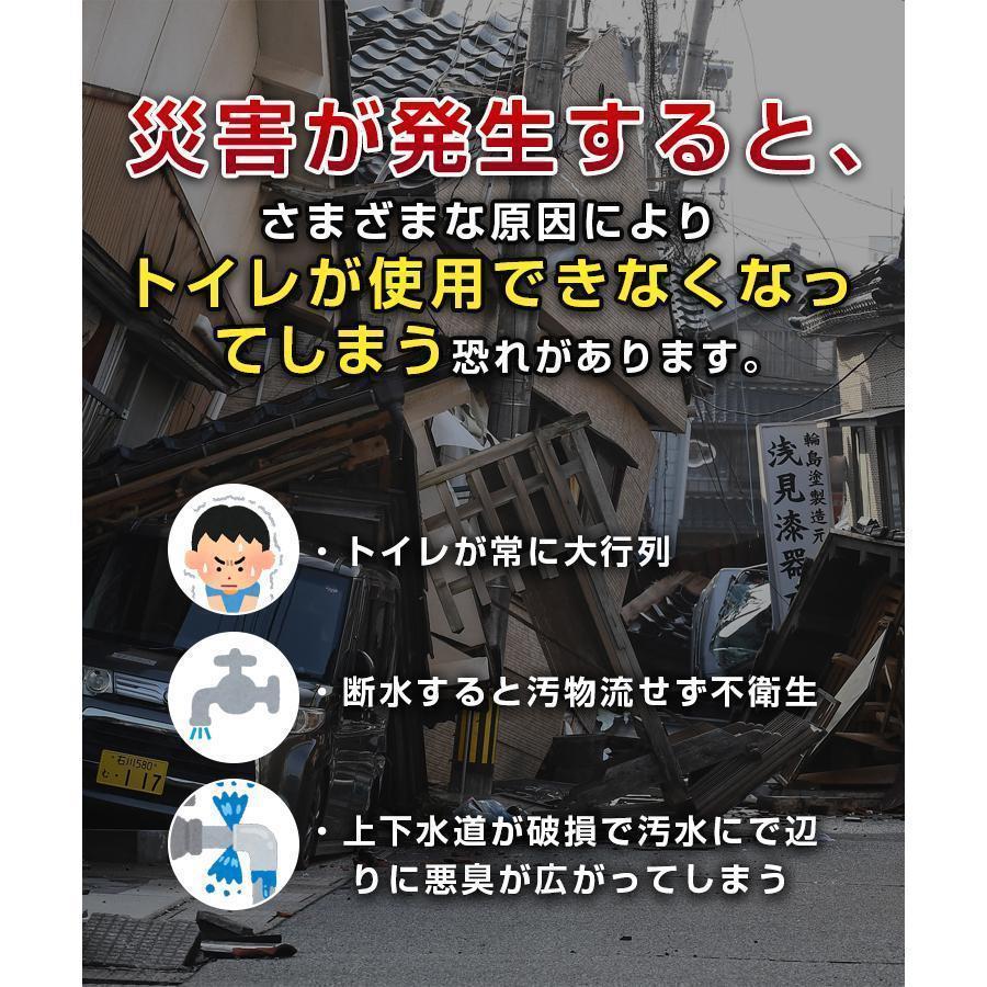 簡易トイレ 折りたたみ式 凝固剤付き 車中泊グッズ 車載用 防災 非常用 災害用 携帯トイレ 掃除簡単 車 介護 ポータブル 簡単収納 キャンプ軽量 | ブランド登録なし | 02