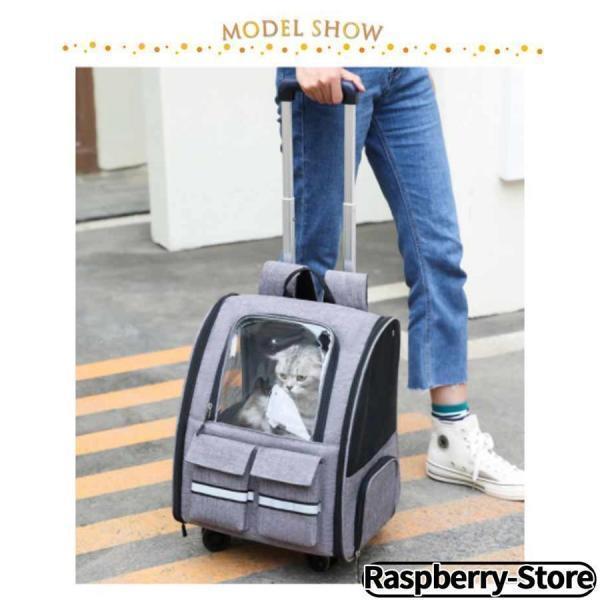 ペットキャリー 2way キャスター付き キャリーバッグ リュック 猫 犬 小型犬 中型犬 ペットキャリーバッグ ペットキャリーカート キャリーリュッ | ブランド登録なし | 07