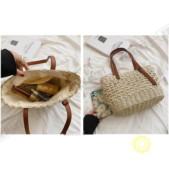 カゴバッグ 夏 かごバッグ おしゃれ レディース 軽い 浴衣バッグ サマーバッグ バッグ 女性 大容量 軽量 旅行 30代 40代 軽量 旅行 | ブランド登録なし | 16
