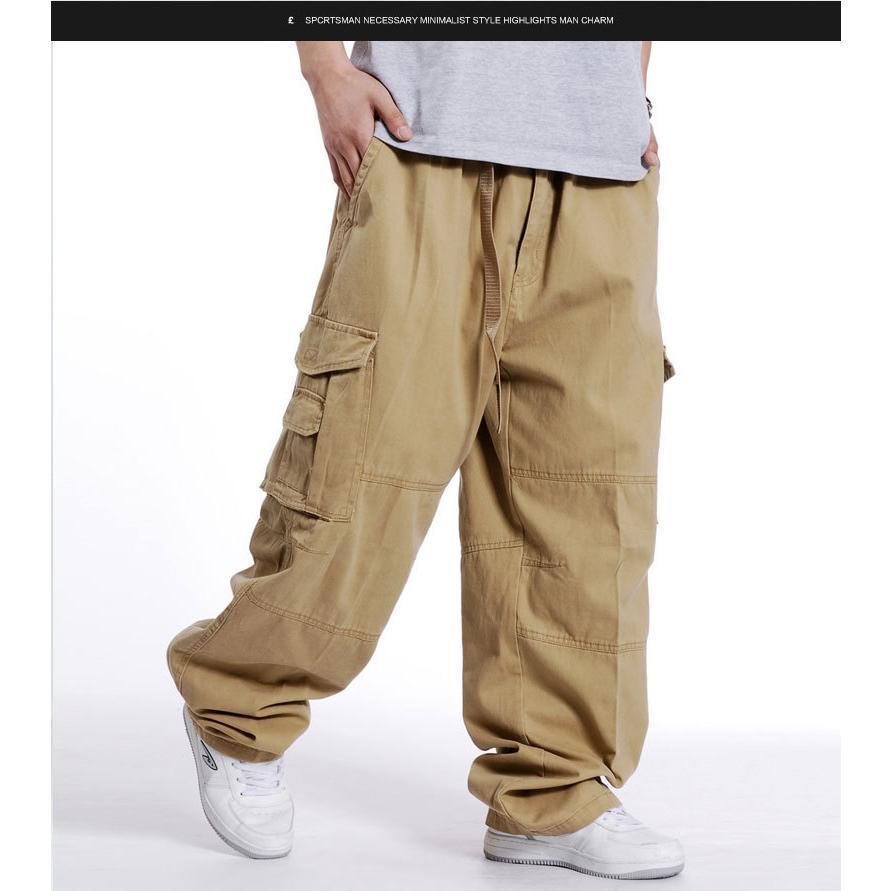 カーゴパンツ メンズ アウタードア 太め ゆったりパンツ 繋ぎ サルエルパンツ 3color 男性 大きいサイズ リラックス パンツ カジュアル | ブランド登録なし | 15