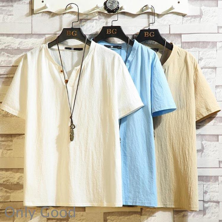 甚平 じんべい 大きいサイズ 浴衣 メンズ セット 寝巻き 甚平 シャツ 短パン 綿麻 ゆかた 和服 寝巻き 部屋着 セットアップ パジャマ 涼しい | ブランド登録なし | 02