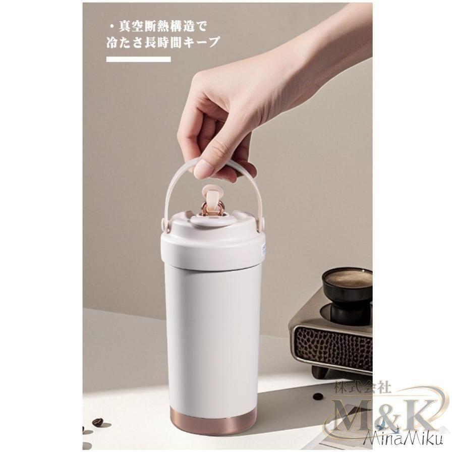 タンブラー 蓋付き ガラスストロー 500ml ステンレス 2way セラミックコーティング 味が変わらない セラミック加工 収納 | ブランド登録なし | 10