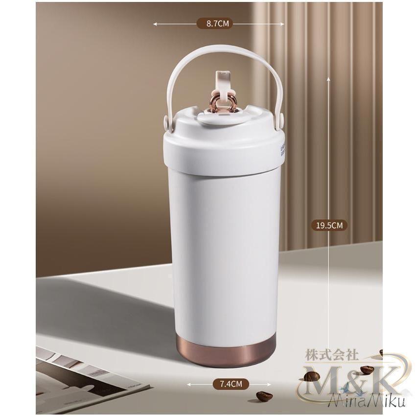 タンブラー 蓋付き ガラスストロー 500ml ステンレス 2way セラミックコーティング 味が変わらない セラミック加工 収納 | ブランド登録なし | 15
