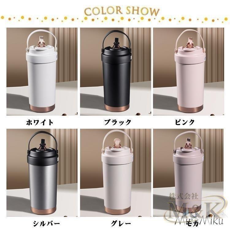 タンブラー 蓋付き ガラスストロー 500ml ステンレス 2way セラミックコーティング 味が変わらない セラミック加工 収納 | ブランド登録なし | 16