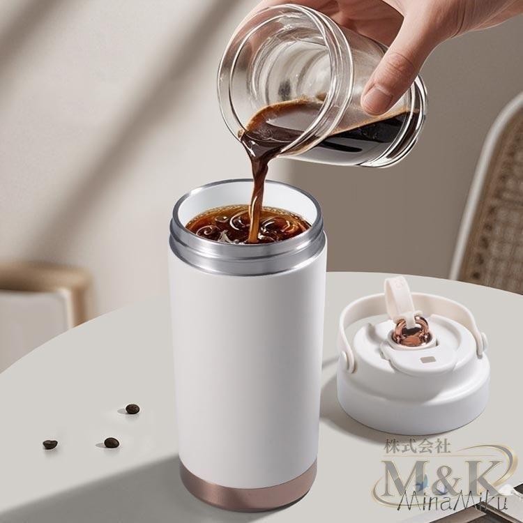 タンブラー 蓋付き ガラスストロー 500ml ステンレス 2way セラミックコーティング 味が変わらない セラミック加工 収納 | ブランド登録なし | 04