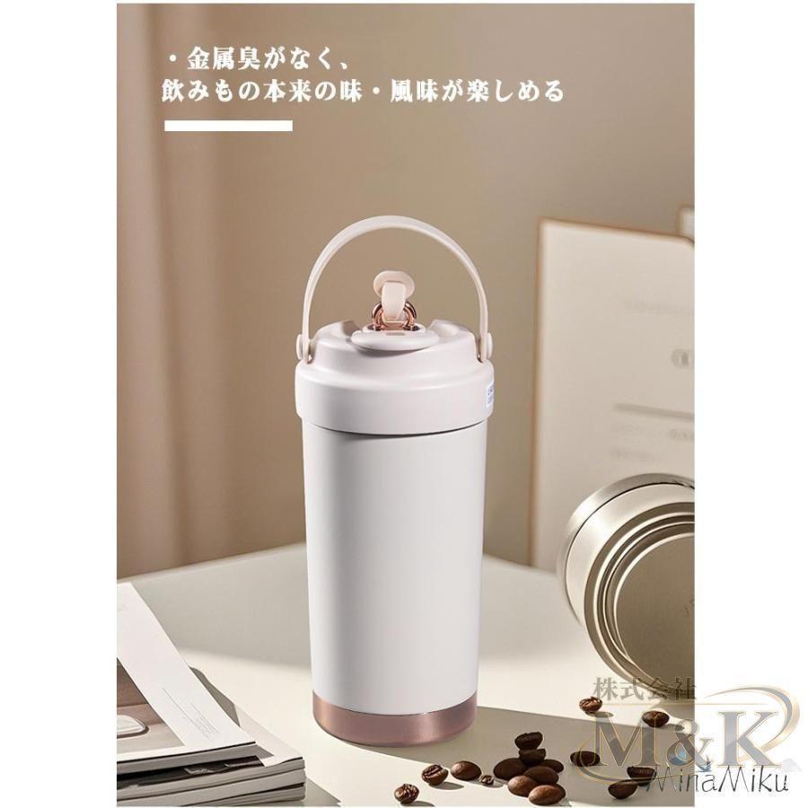 タンブラー 蓋付き ガラスストロー 500ml ステンレス 2way セラミックコーティング 味が変わらない セラミック加工 収納 | ブランド登録なし | 07