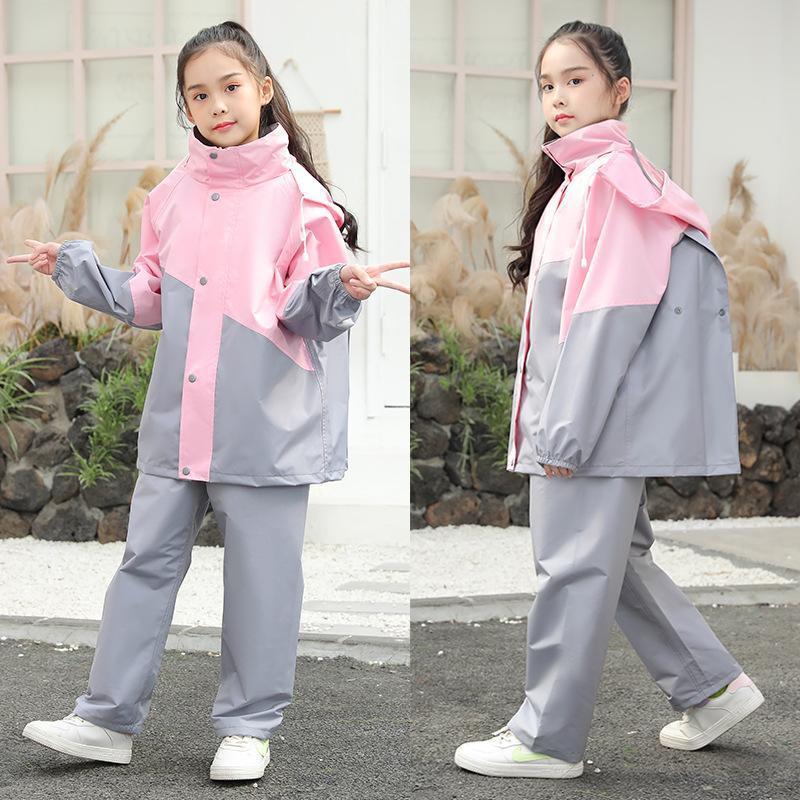 レインコート 子供用 キッズ 上下セット 雨合羽 カッパ ランドセル対応 小学生 レインスーツ ジュニア セパレート 女の子 男の子 通学 | ブランド登録なし | 07