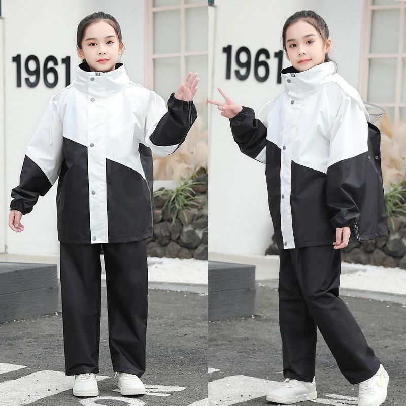 レインコート 子供用 キッズ 上下セット 雨合羽 カッパ ランドセル対応 小学生 レインスーツ ジュニア セパレート 女の子 男の子 通学 | ブランド登録なし | 08