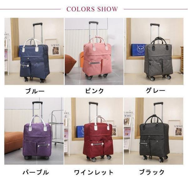 4輪 2way 3way キャリーバッグ メンズ レディース スーツケース ソフトケース キャリーバック キャスター付 リュック 折りたたみ 軽量 旅 | ブランド登録なし | 06