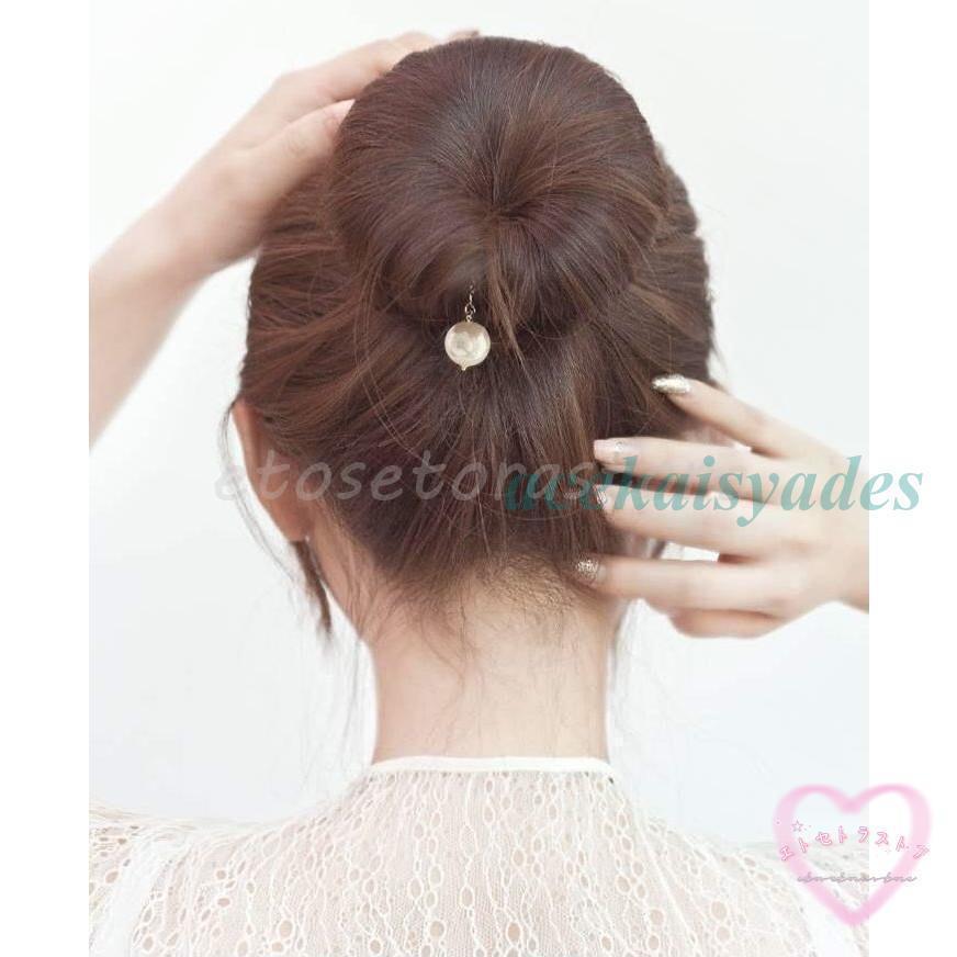お団子メーカー シニヨンメーカー レディース ヘアアクセサリー 髪飾り 髪留め ヘアアレンジ くるくる巻くだけ簡単 まとめ髪 | ブランド登録なし | 01