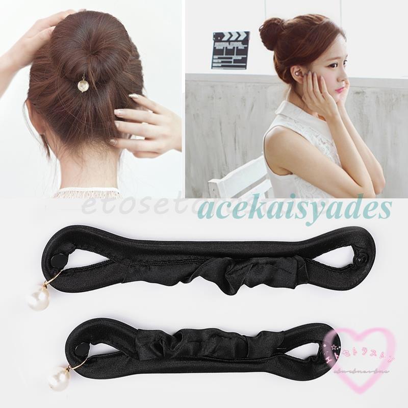 お団子メーカー シニヨンメーカー レディース ヘアアクセサリー 髪飾り 髪留め ヘアアレンジ くるくる巻くだけ簡単 まとめ髪 | ブランド登録なし | 02