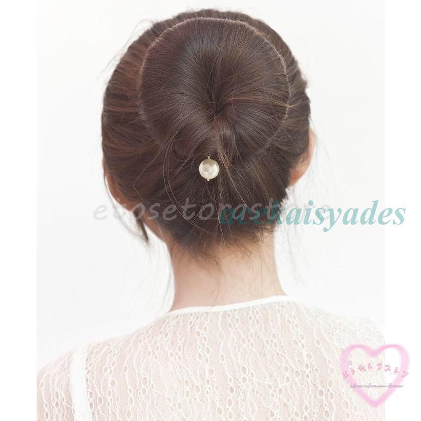お団子メーカー シニヨンメーカー レディース ヘアアクセサリー 髪飾り 髪留め ヘアアレンジ くるくる巻くだけ簡単 まとめ髪 | ブランド登録なし | 03