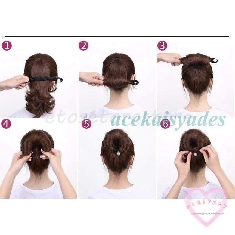 お団子メーカー シニヨンメーカー レディース ヘアアクセサリー 髪飾り 髪留め ヘアアレンジ くるくる巻くだけ簡単 まとめ髪 | ブランド登録なし | 08