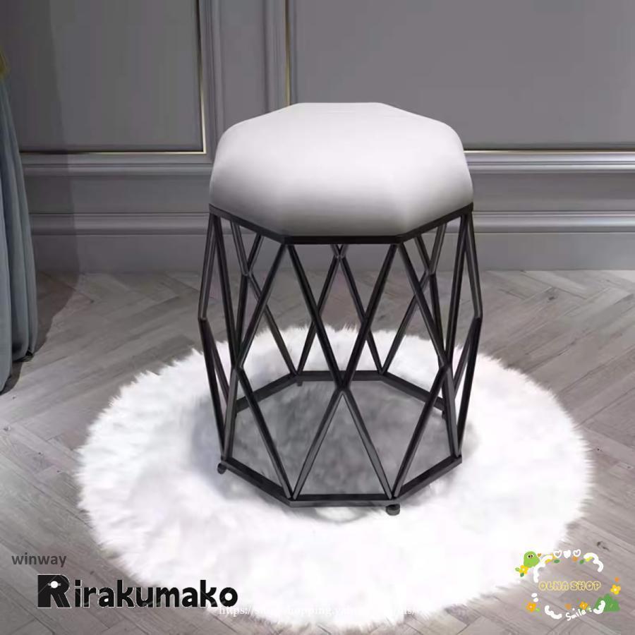 ドレッサーチェア化粧椅子イス鏡台用姫系金属製 丸いスツール ゴールデンフランネル化粧台ベッドルームラウンジチェア モダンダイニングチェア | ブランド登録なし | 02