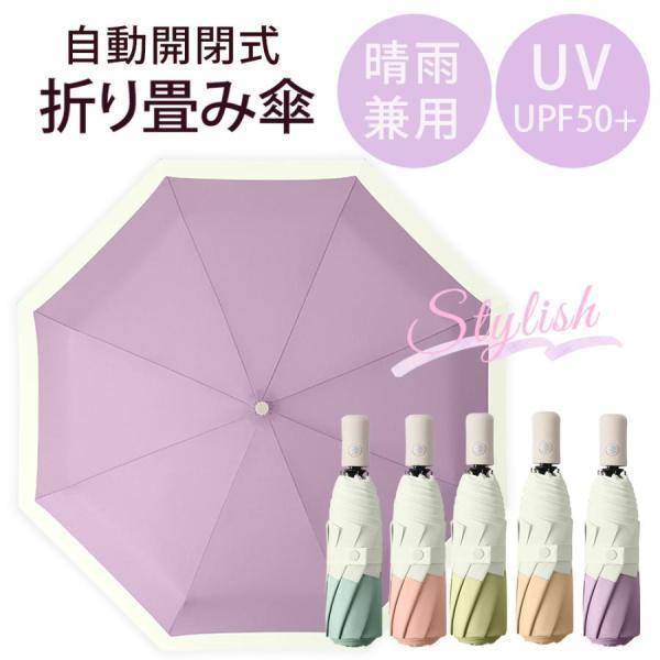 日傘 折りたたみ傘 完全遮光 遮光遮熱 軽い 紫外線カット UVカット 雨傘 自動開閉 レディース メンズ 頑丈な8本骨 撥水加工 耐強風 晴雨兼用傘 雨具 携帯性抜群 | ブランド登録なし