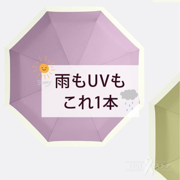 日傘 折りたたみ傘 完全遮光 遮光遮熱 軽い 紫外線カット UVカット 雨傘 自動開閉 レディース メンズ 頑丈な8本骨 撥水加工 耐強風 晴雨兼用傘 雨具 携帯性抜群 | ブランド登録なし | 12